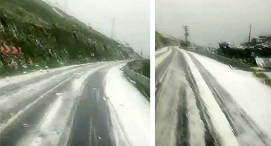 Haziran ayında beyaza büründü