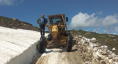 Haziranda karla mücadele devam ediyor