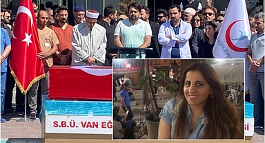 Kamyonetin çarptığı hemşireye son görev