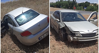 Kavşakta kafa kafaya çarpıştılar