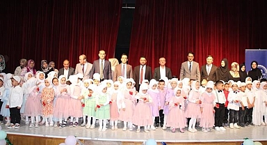 Kur’an kursu öğrencileri için mezuniyet töreni düzenlendi