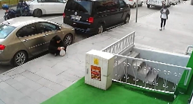 O anlar saniye saniye güvenlik kamerasında!
