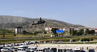Operasyonda rahatsızlanan asker helikopterle hastaneye yetiştirildi