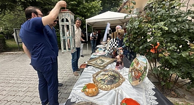 Toplum Ruh Sağlığı Merkezi'ndeki hastaların yılsonu sergisi