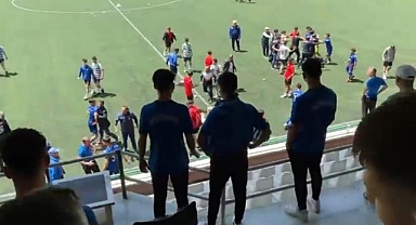 U17 futbol maçı sonrası kavga