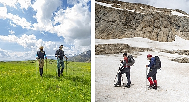 Zirvede kar ve bahar bir arada!