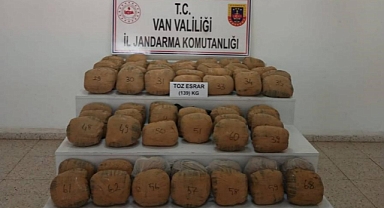 139 kilo toz esrar ele geçirildi
