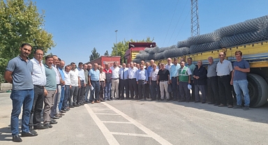 44 Mahalle Mezarlığına tel örgü
