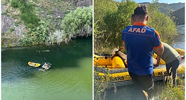 Aras Nehri'ne düştü AFAD ekipleri kurtardı