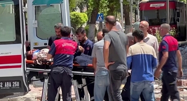 Asansörü sökmek isterken duvar altında kaldı 