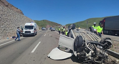 Aşkale'de feci kaza: 1 ölü, 7 yaralı