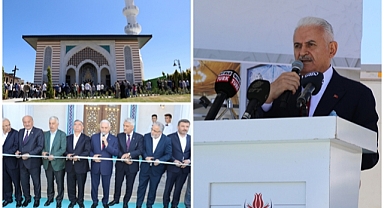Binali Yıldırım memleketinde cami yaptırdı