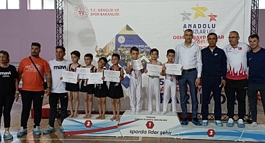 Cimnastikte grup birincisi oldular