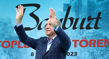 Cumhurbaşkanı Erdoğan Bayburt'ta! 'Rekor destek bekliyorum'