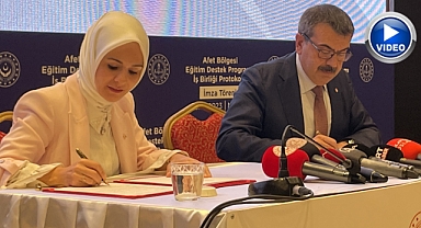 Deprem bölgesinde protokol imzaladılar