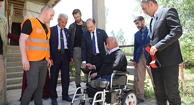 Engelli vatandaşın hayali gerçekleşti