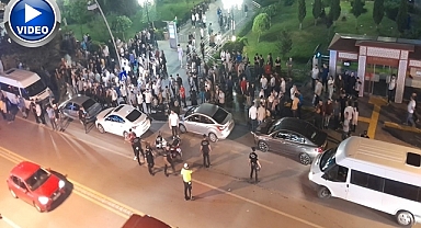 Erzurum'da faytoncular yol kapattı! Ortalık savaş alanına döndü!