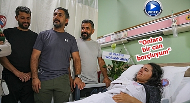 Hayatını kurtaran dağcılarla buluştu!