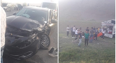 İşçilerini taşıyan kamyonet kaza yaptı! Ortalık savaş alanına döndü