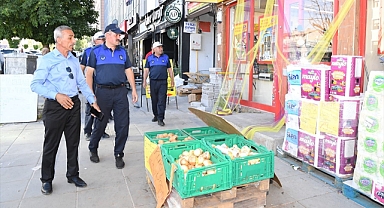 Kaldırım işgaline karşı uyardılar