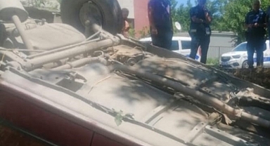 Kontrolden çıkan otomobil takla attı: 5 yaralı