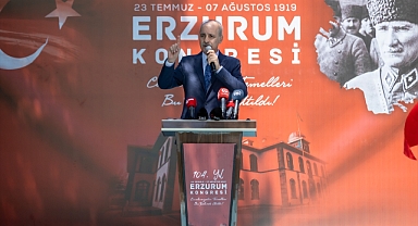 Kurtulmuş, Erzurum Kongresi'nin 104. yılı kutlama töreni'nde konuştu