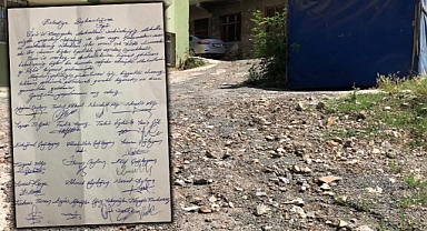 Mahalle sakinlerinden imzalı tepki