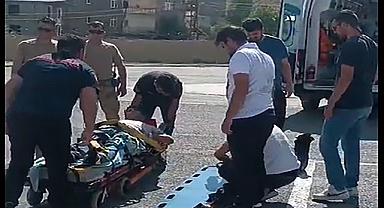 Omurgası kırıldı, ambulans helikopter ile sevk edildi!