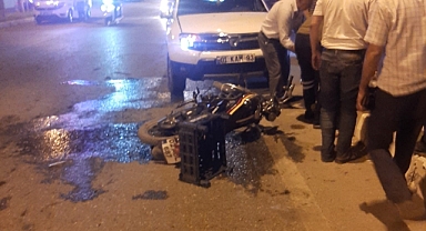 Otomobil ile motosiklet çarpıştı: 1 yaralı