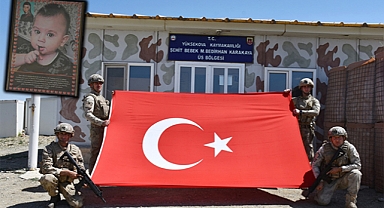 Şehit Bedirhan bebeğin ismi üs bölgesinde yaşatıldı