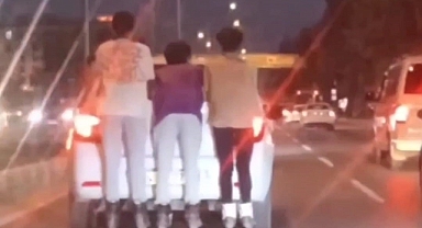 Tehlikeli yolculuk kameralara yansıdı