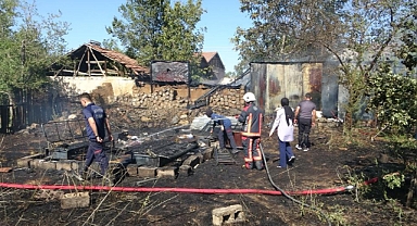 Yangın sonrası ısınan tüp bomba gibi patladı!