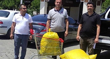 Yasak olduğunu bile bile topluyorlar!