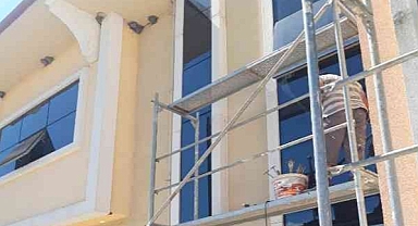 İBRAHİM HAKKI ÖĞRENCİ YURDU'NA İÇ CEPHE BOYASI YAPILMASI İŞİ