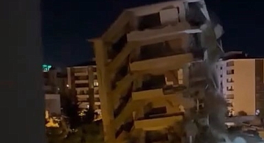 Ağır hasarlı bina paniğe neden oldu