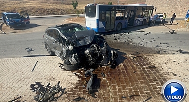 Cip ile yolcu otobüsü çarpıştı: 1’i ağır 3 yaralı
