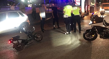 Elektrikli bisikletten düşen kadın yaralandı
