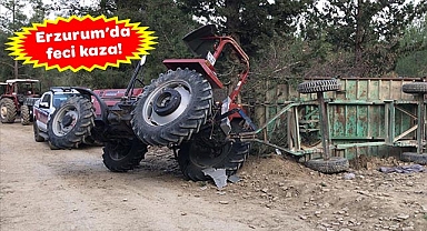 Babasının kullandığı traktörün altında kaldı...