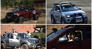Erzurum'da kadınlardan nefes kesen off-road gösterisi