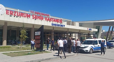 Erzurum şehir hastanesinde büyük kavga! Birbirlerine girdiler...