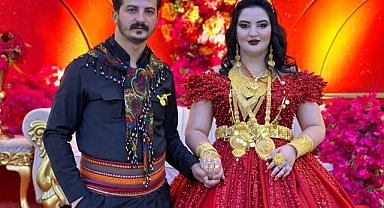 Geline kilolarca altın, damada ise 2 milyon TL'lik takı
