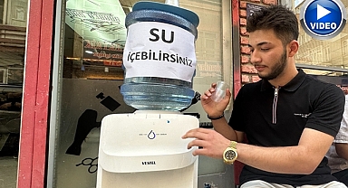 Kavurucu sıcakta esnaftan örnek davranış