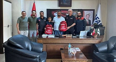 Kendisini kurtaran AFAD ekibine tatlı gönderdi
