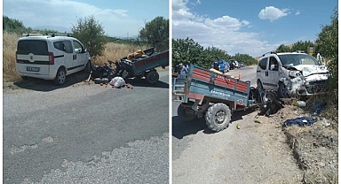 Köyde feci kaza: 2 yaralı!