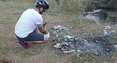 Önce temizledi, sonra tepki gösterdi