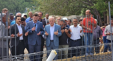 Sekmen Köprüköy'de camii temeli attı
