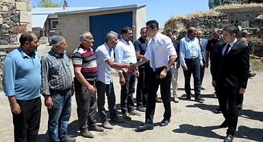 Vali Memiş’ten afetzedelere ziyaret
