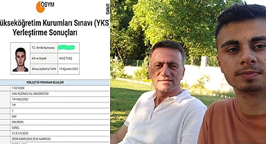 Yaşadığı büyük acıya rağmen başardı!