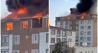 Alevler göğe yükseldi! 6 daire kullanılamaz hale geldi
