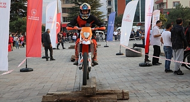Avrupa Spor Haftası'nda paten ve motocross gösterisi